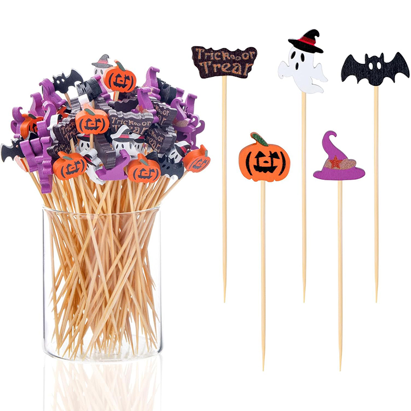 50/100Pcs Halloween Party Toot - Bamboo Cutlery Set review and price