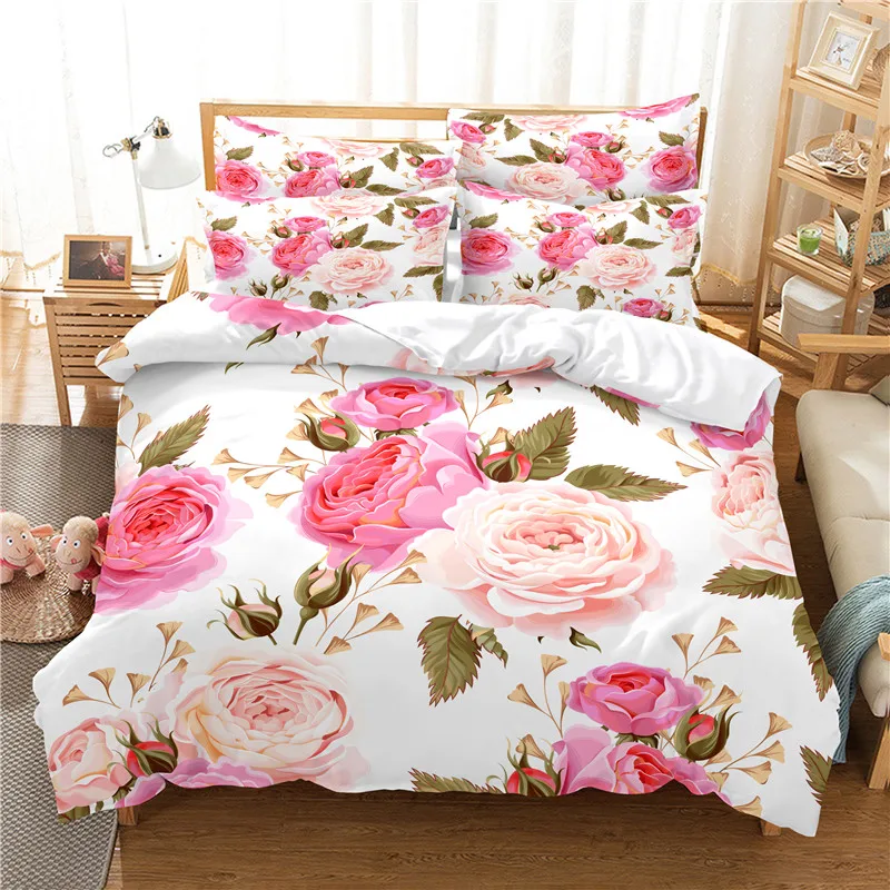 Flowers Bedding Set Duvet Cove - Linen Duvet Cover review and price