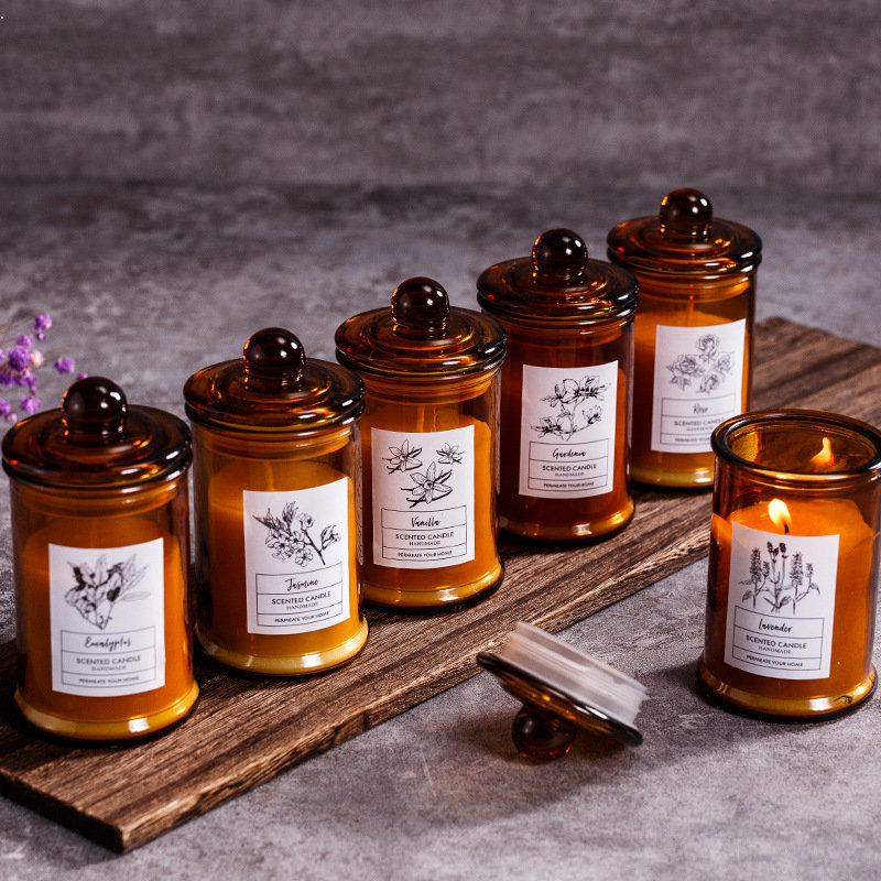 Vintage Glass Jar Scented Cand - Scented Candle Luxury review and price