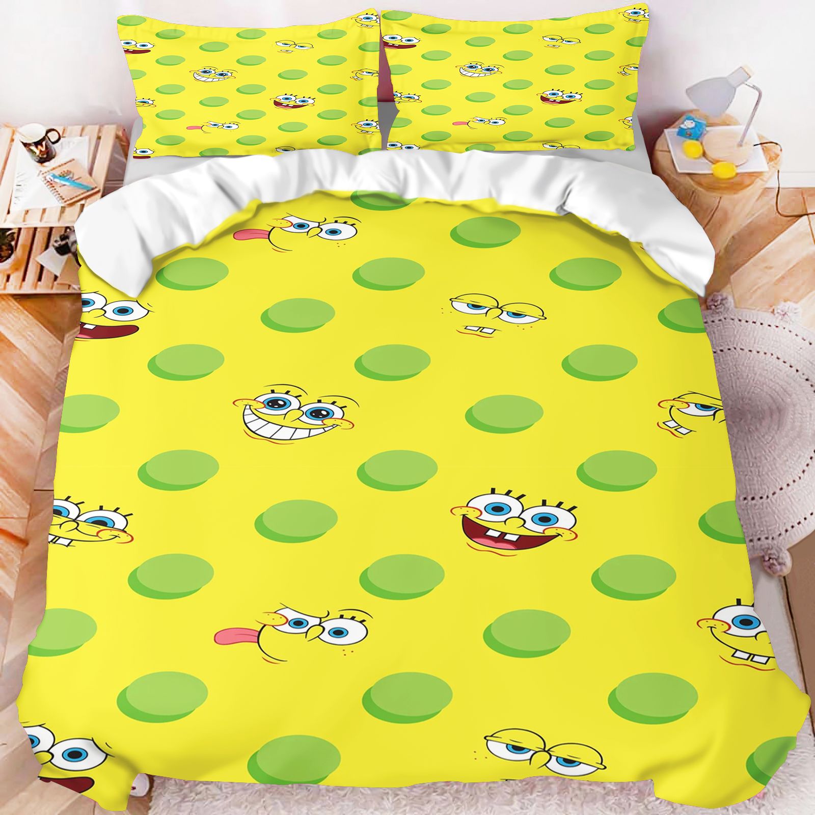 SpongeBob SquarePants All Char - Linen Duvet Cover review and price