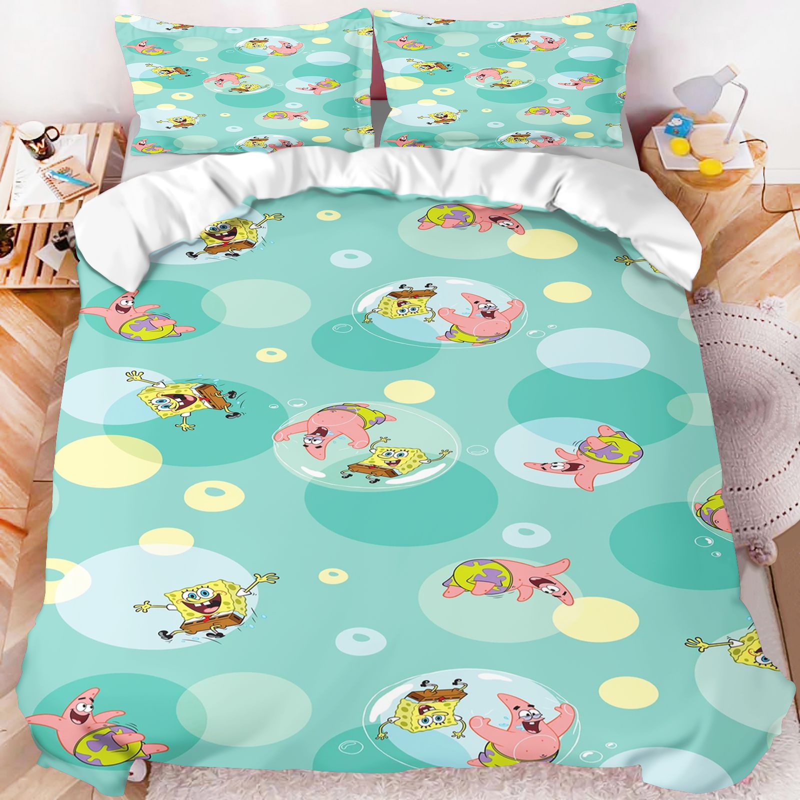 SpongeBob SquarePants All Char - Linen Duvet Cover review and price