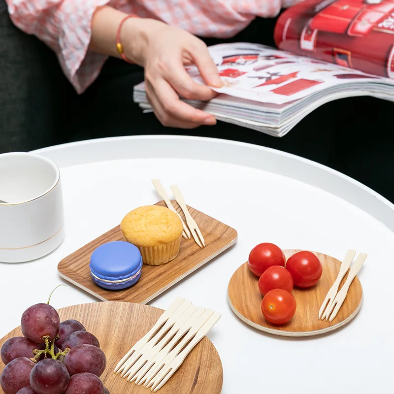100/200/750pcs Disposable Frui - Bamboo Cutlery Set review and price