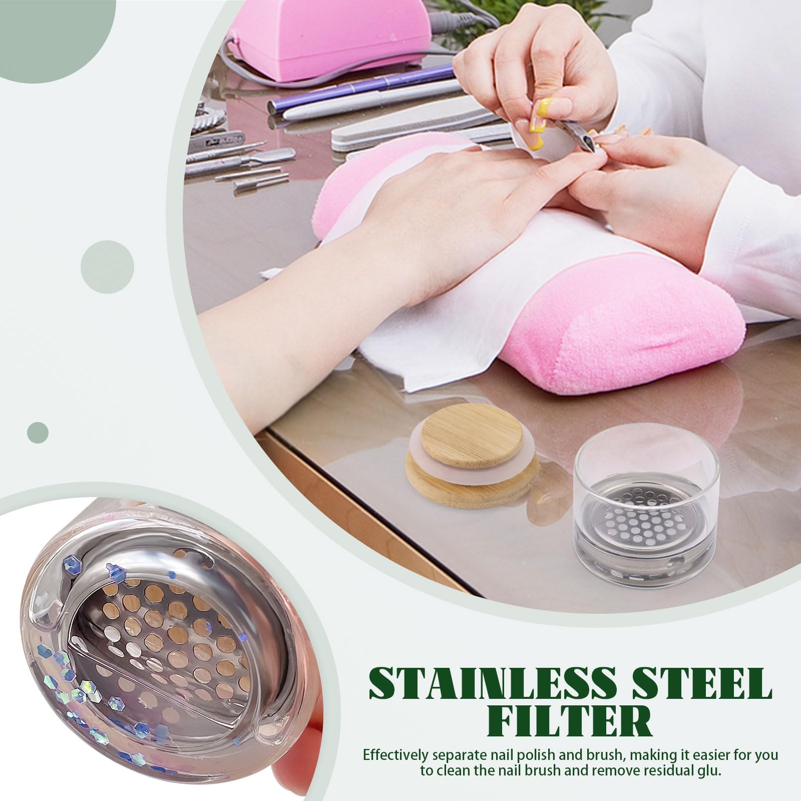 Nail Art Brushes Washing Cup N - Bamboo Cutlery Set review and price
