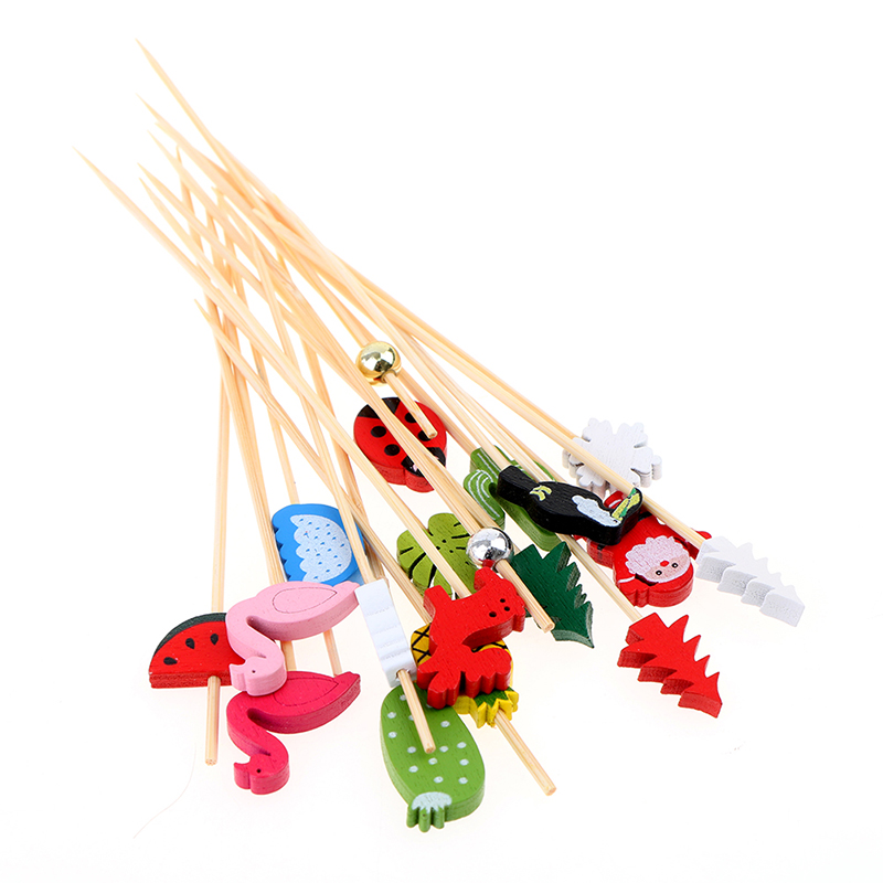 100pcs12cm Bamboo Pick Buffet  - Bamboo Cutlery Set review and price
