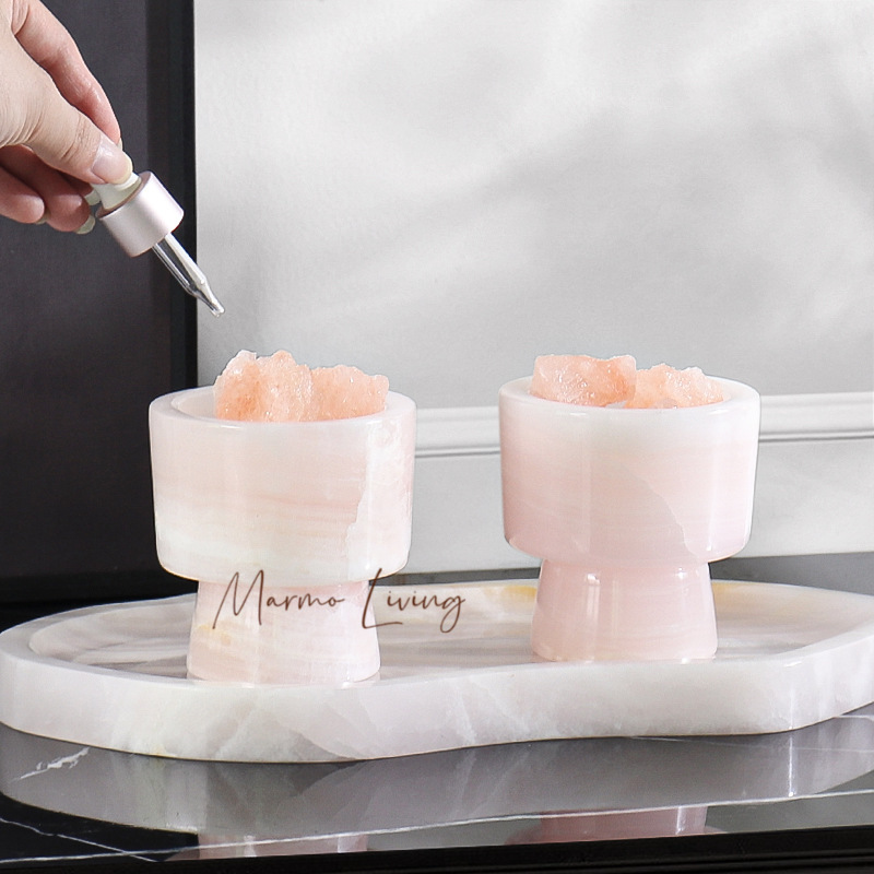 White Onyx Natural Marble Tray - Scented Candle Luxury review and price