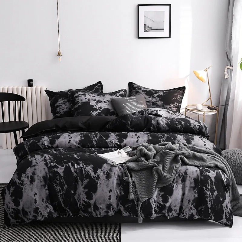 Luxury Black Bedding Comforter - Linen Duvet Cover review and price