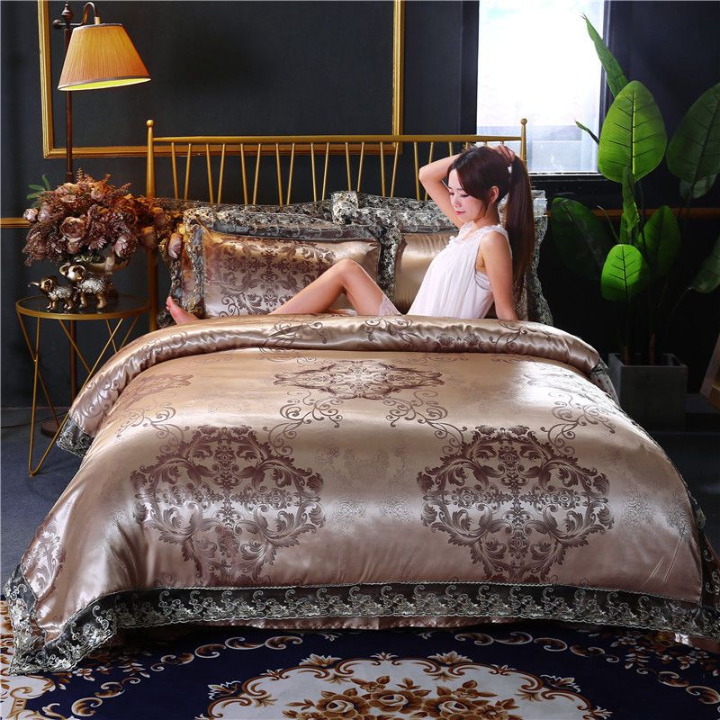 European Classical Luxury 4PCS - Linen Duvet Cover review and price