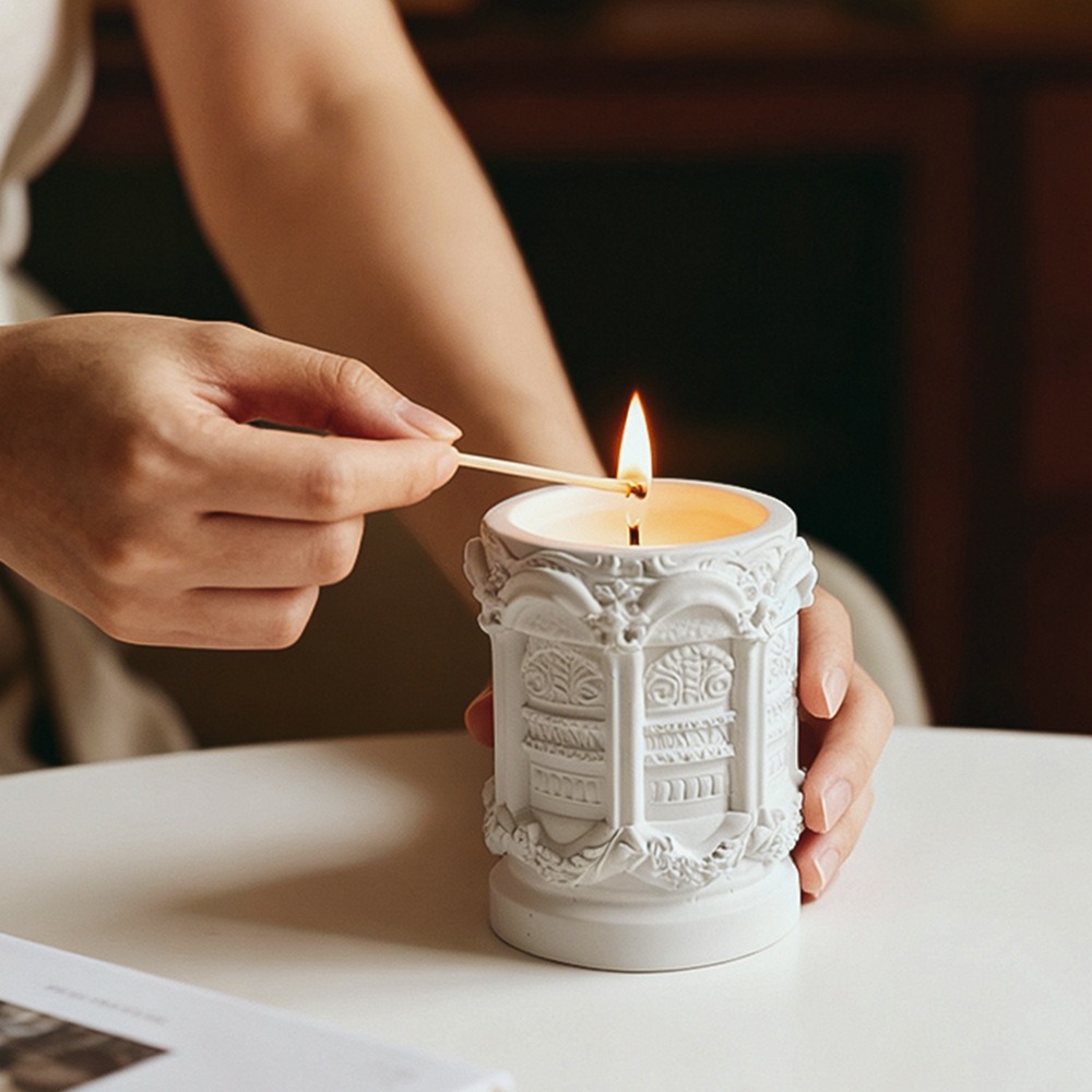 Gypsum Sculpture Cup Candle Sc - Scented Candle Luxury review and price